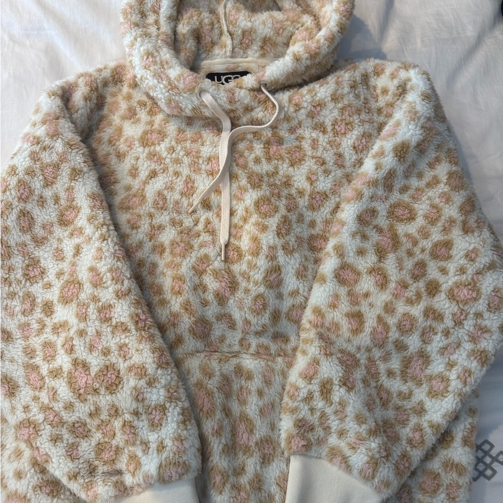 Fuzzy Ugg Hooded Sweatshirt